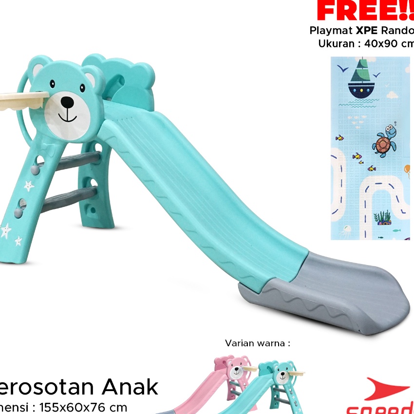 [U-Z✪♥9) SPEEDS Mainan Perosotan Anak Prosotan Seluncuran Anak FREE Ring Playground Import Murah 001