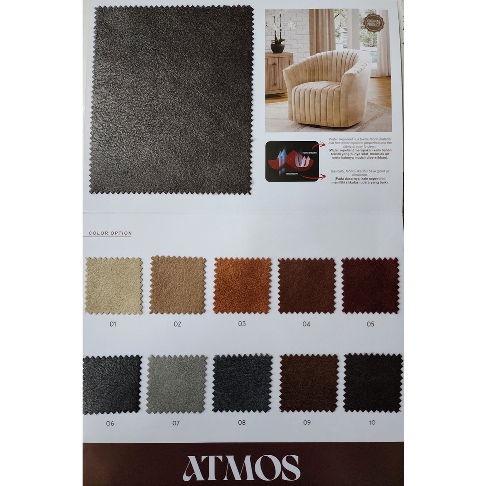｀Kqq KAIN WATER REPELLENT TAMPILAN OSKAR / KULIT SINTETIS BREATHABLE FABRIC JOK SOFA - ATMOS i Murah