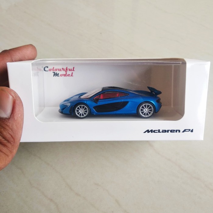 MUST HAVE CM COLOURFUL MODEL MCLAREN P1 BLUE BIRU NO GULF GREENLIGHT KYOSHO TERLARIS