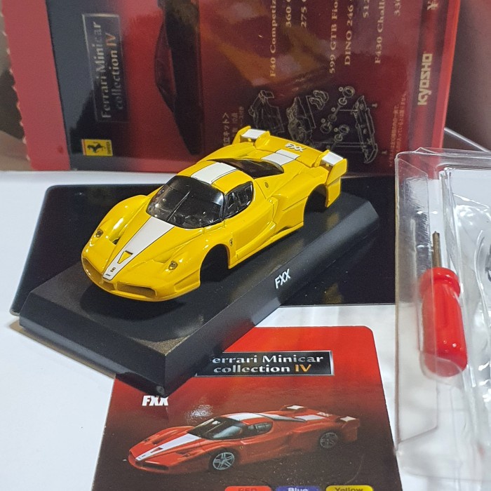 PROMO KYOSHO 64 MINICAR FERRARI FXX KUNING - BLM RAKIT TERMURAH