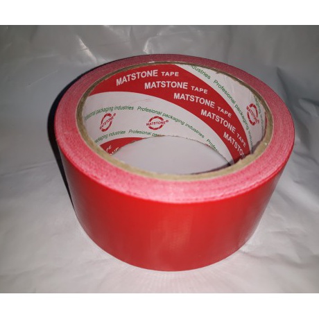 

[JBご/K☆> Lakban kain merah 2 inch x 11 meter / cloth tape 48mm x 11 meter matstone- siapp.dikirim.!!