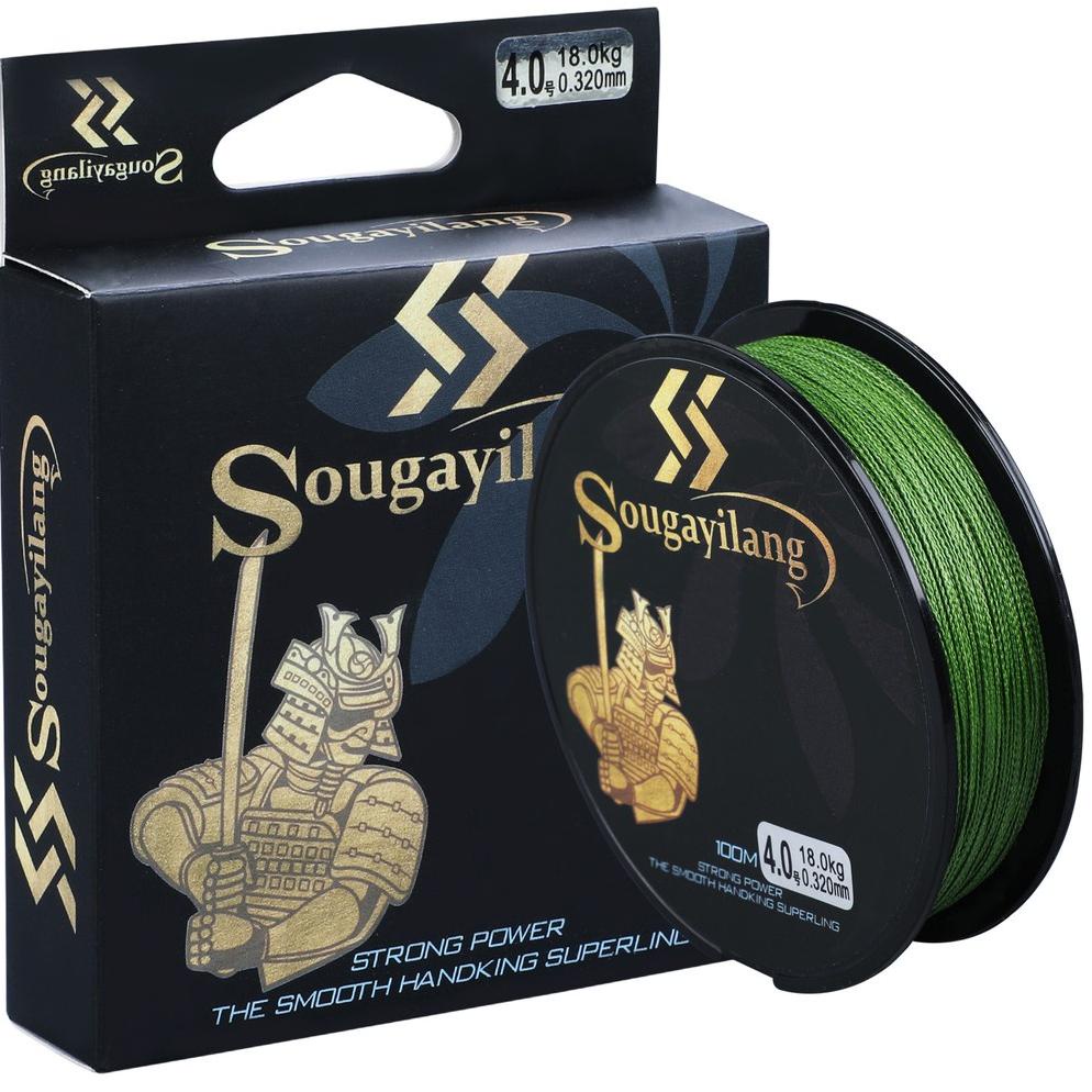 Cod Senar Pe 4 Colors 100M Pe Fishing Line Senar Pancing 4 Braided Fishing Line 12Lb-40Lb Senar Panc