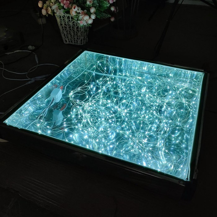 Terlaris 1 Set Lampu Kaca Panggung Akrilik Lantai Kaca Tempered Glass