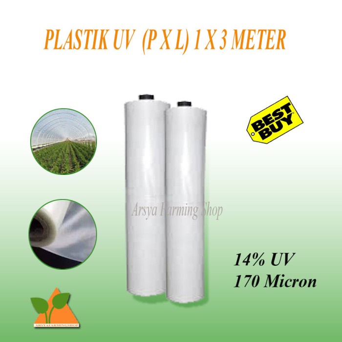 Terlaris Plastik Uv Untuk Atap Green House Lebar 3 Meter Harga Per Meter