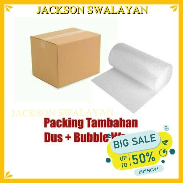 

PACKING TAMBAHAN KARDUS PLUS BUBLE WRAP KUALITAS PRODUK TERBAIK