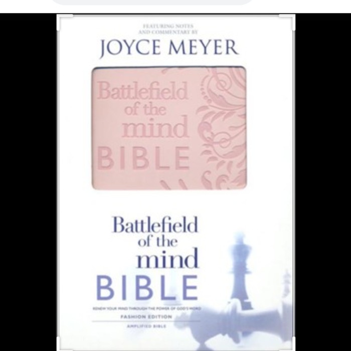 JOYCE MEYER ALKITAB BATTLEFIELD OF THE MIND BIBLE PINK AMPLIFIED AMP