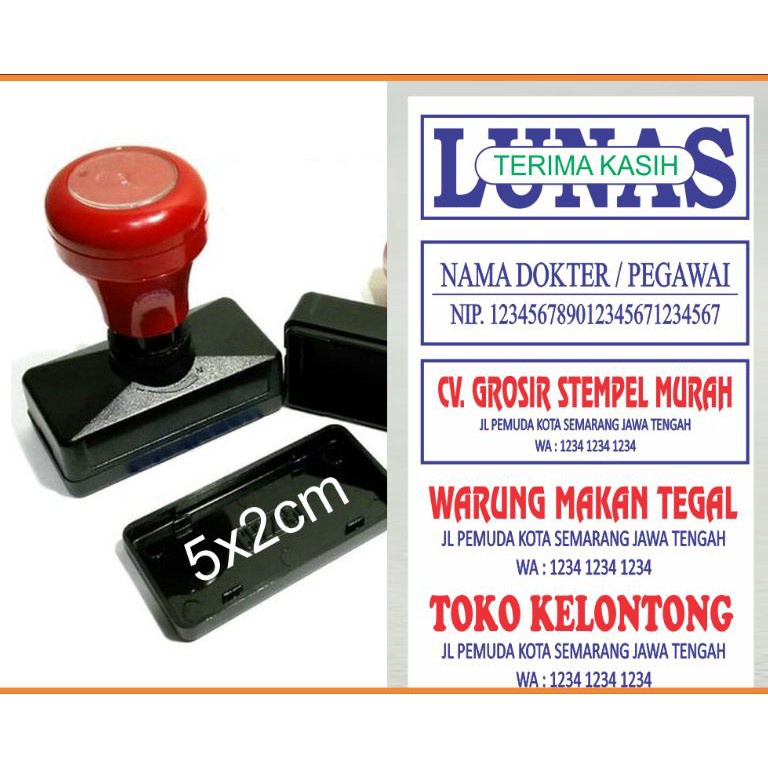 

Kualitas Oke Stempel Flash Kotak Persegi Panjang 58
