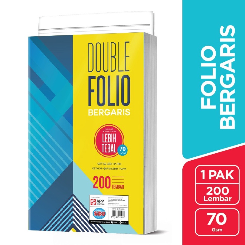 

[PROMO ZAA5] SiDU Double Folio Bergaris 200 lembar 70 GSM 158