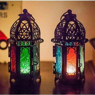 Harga Spesial.. Tempat Lilin Model Lentera Gantung Gaya Maroko Untuk Dekorasi Ramadhan