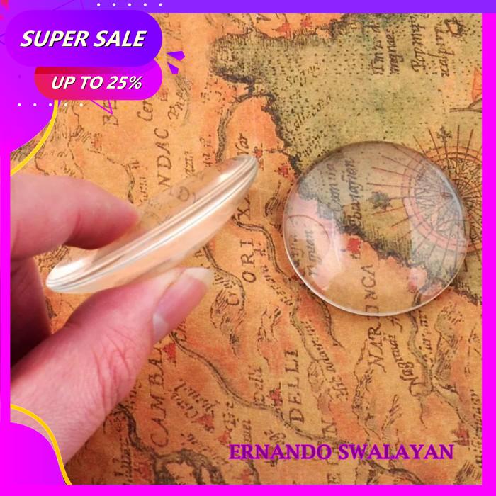 

MAGNIFYING GLASS CLEAR BULAT 50 MM/ KACA PEMBESAR BEST SELLER !!