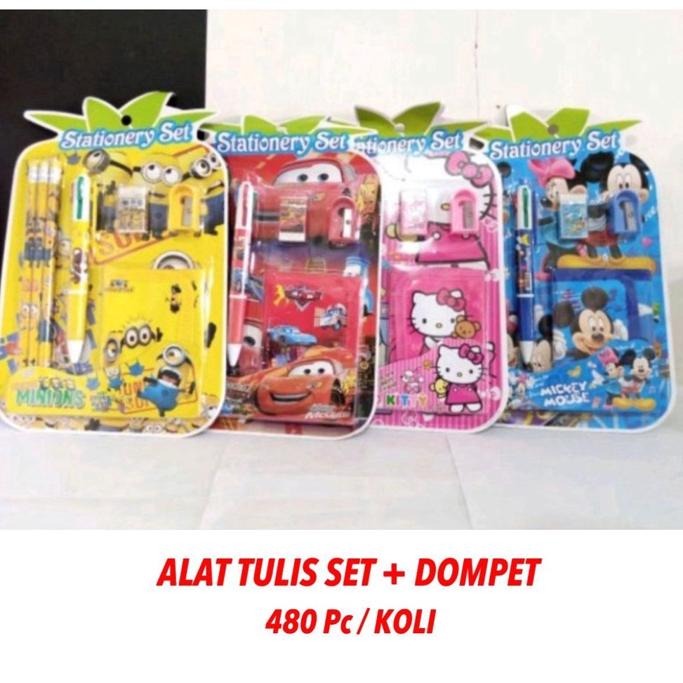 

aean -87 [300gr] T626 | Alat Tulis Sekolah Anak + Dompet Stationery , Set Alat tulis 94