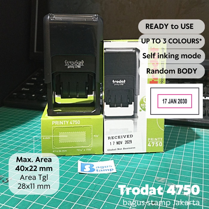 

Bestseller [Custom Full] Stempel Otomatis Paid, Lunas, Received Trodat 4750