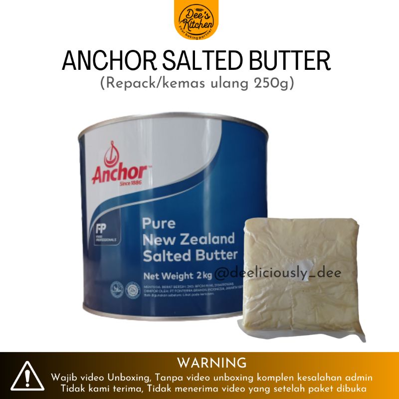 

PROMO!!! Anchor Salted Butter / Mentega Anchor 250gr (Repack)