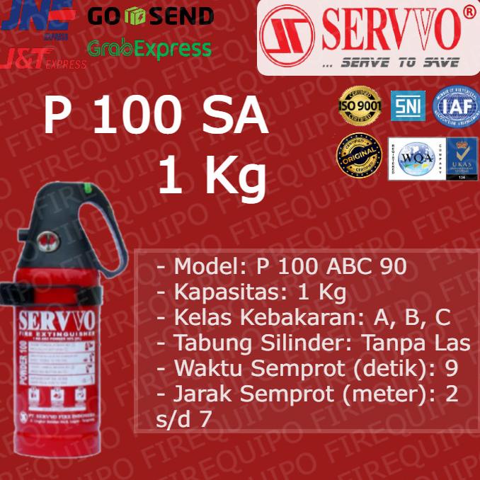 Apar Servvo 1 Kg Untuk Mobil - P 100 Sa Tabung Pemadam Kebakaran