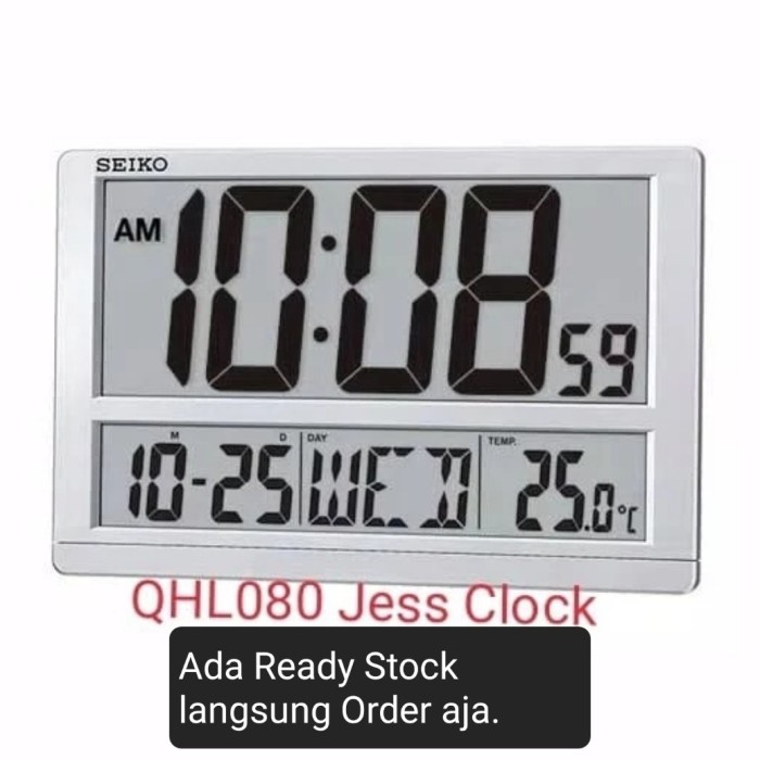 Qhl080 Jam Dinding Digital Seiko Original Bestseller Jam Dinding