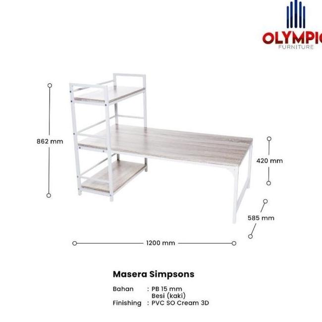 Ff Olympic Meja Belajar Lesehan Serbaguna/Meja Lipat Masera Simpsons Gentiwastore