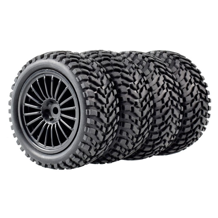 MUST HAVE 4 PCS RODA BAN MOBIL BALAP RC GRIP BAHAN SPONS UNTUK WLTOYS 144001 1: TERMURAH