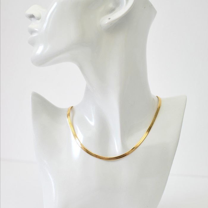 Snake Chain Necklace - Gold Plated Stainless Steel Stacking Necklace