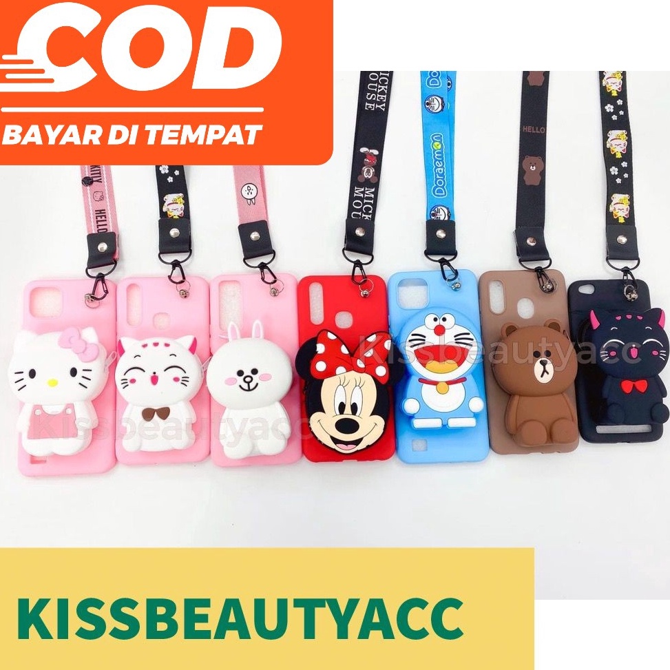 Ready stock LRD REALME NARZO 30A/ 5 PRO/ C11 2020/ XT/ C30/ C31/ C35/ SOFT CASE KARAKTER/ BONEKA DIS