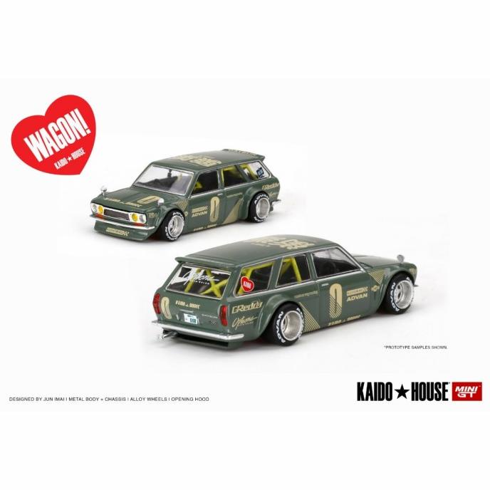 Mini Gt Minigt Datsun Kaido House 510 Wagon Green 1/64