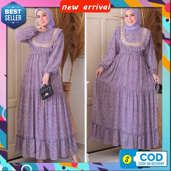 Gamis Pesta 2023 Kondangan Terbaik Remaja Dewasa Murah Elegan Wanita Gmis Muslimah Syari [ Bisa Cod 