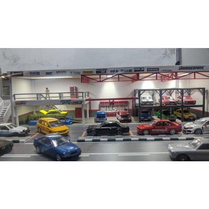 The Garage Diorama Diecast Skala 64