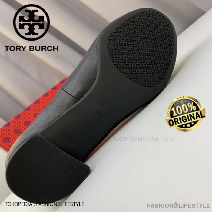 SALE Tory Burch Shoes Janey Pump Shoes Wedges Black Leather Original 100%