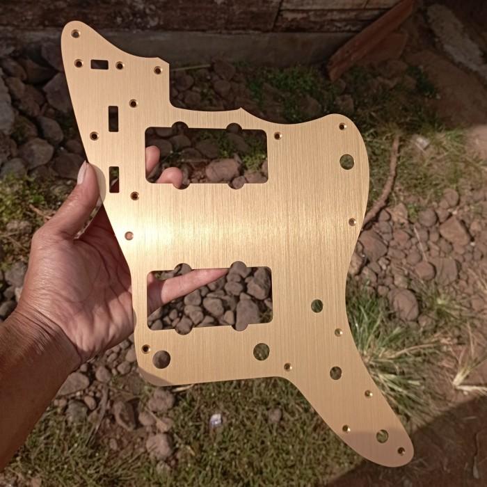 Anodized Vintage Gold Jazzmaster Pickguard Gitar Fender Squier