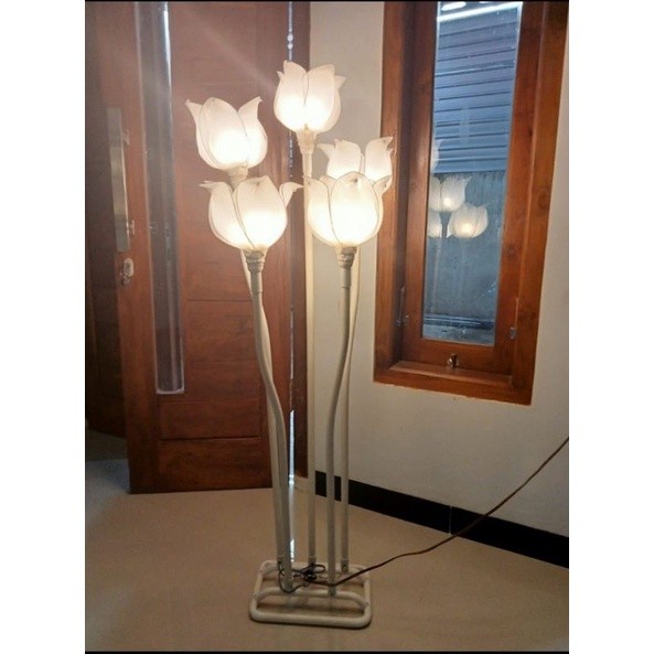 Terlaris Set Standing Lampu Dekorasi Bunga Tulip