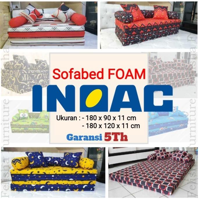 SofaBed INOAC / Kasur Lipat 180 x 120 x 11 cm
