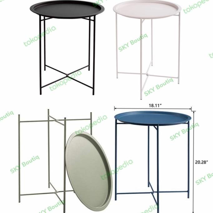 Meja Cafe Bulat /Meja Nampan besi Outdoor /Meja Sudut /Meja Besi bulat