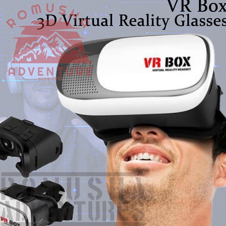 Sedia Disini5m0La VR Box 3D Virtual Reality Glasses Box / Kacamata VR HP 360
