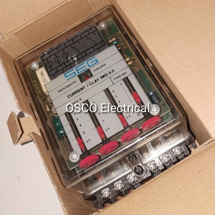 NEW SERIES SEG IWU 2-3 CURRENT RELAY ORIGINAL TERBARU