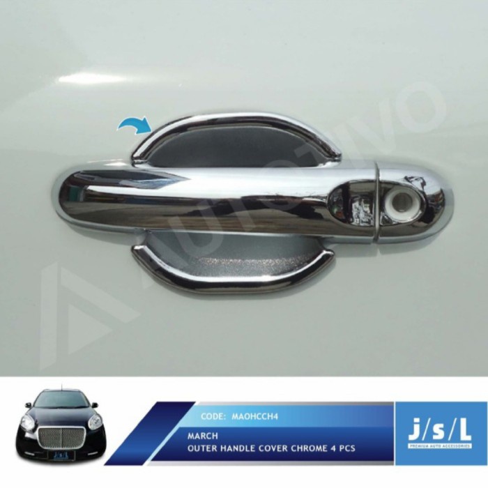 Nissan March Outer Handle Cover Chrome / Aksesoris JSL Eksterior March star