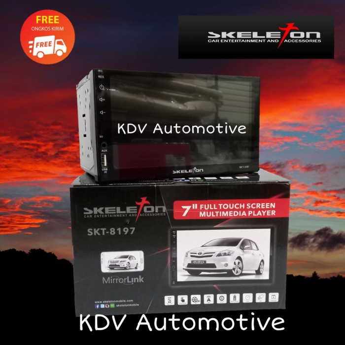 Head Unit Double Din Skeleton 7" Inch 8197 / Double Din Skeleton star