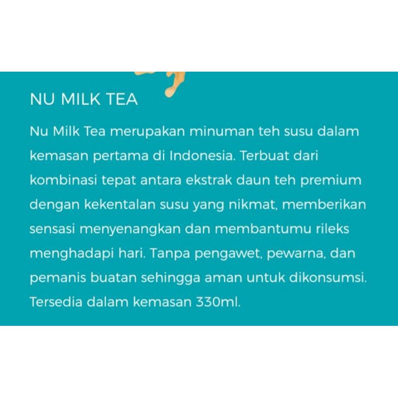 

Nu Lk Tea 330Ml X 24Botol