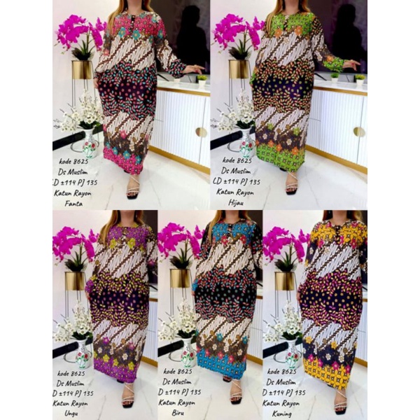 DASTER HOME DRES MURAH MOTIF DAN MODEL TERBARU BUSUI LENGAN PANJANG "DASTER MUSLIM"
