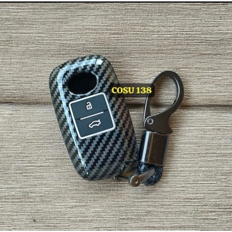 kunci mobil cover carbon toyota yaris cross 2023