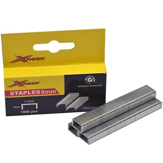 

➽✤★ Xander Isi Staples 6mm per 1000Pcs XD-1840 Laris