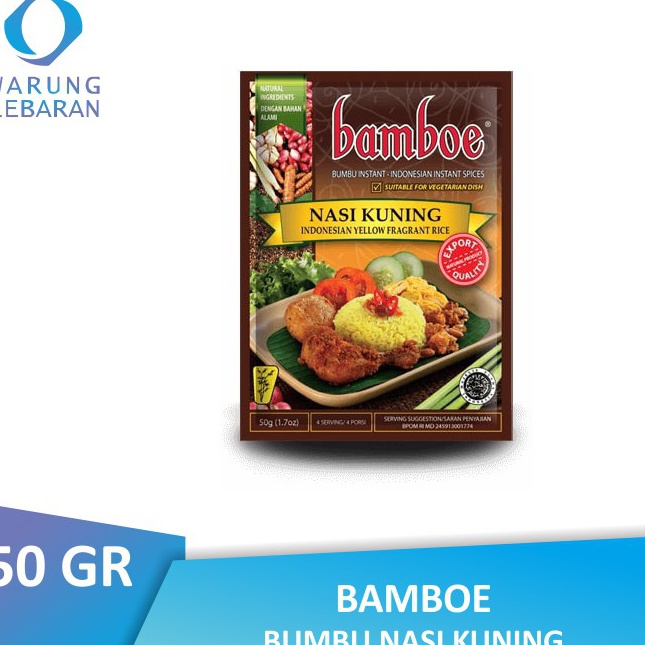 

↕➨⁑✲ Bamboe Bumbu Nasi Kuning 50 GR