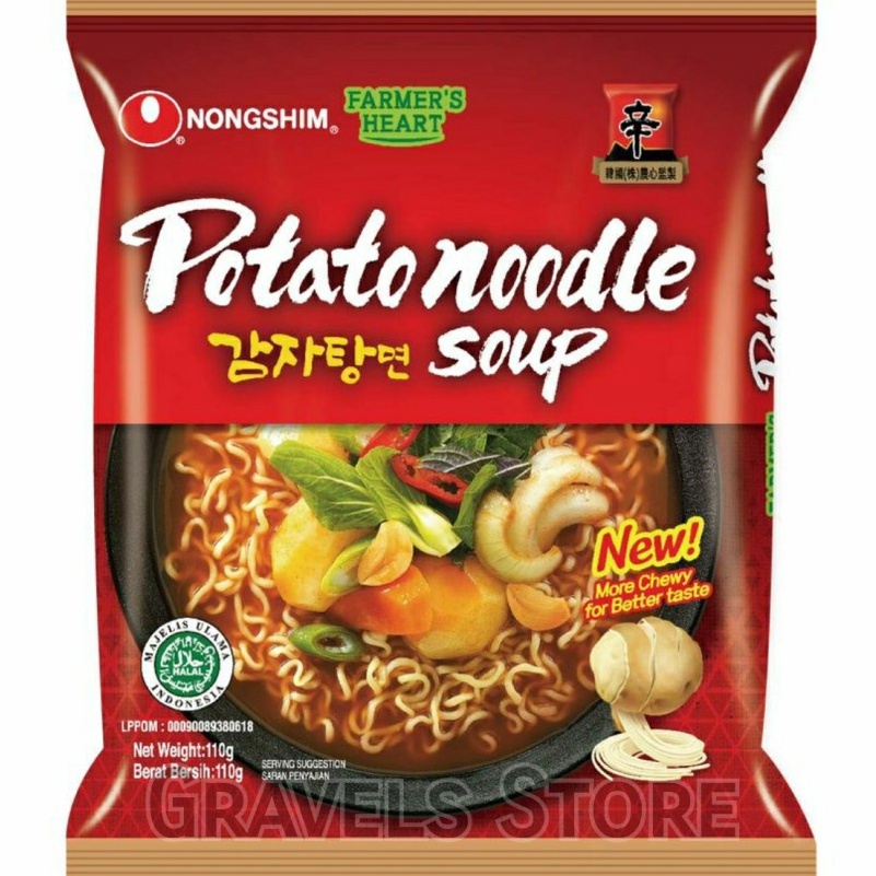 

#Sale MIE INSTANT KUAH NONGSHIM POTATO NOODLE SOUP 110GR HALAL Big Sale