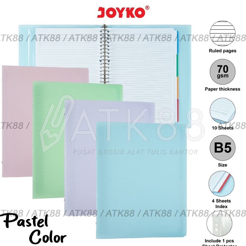 

Termurah Binder Note Pastel Joyko B5 MHPT-143