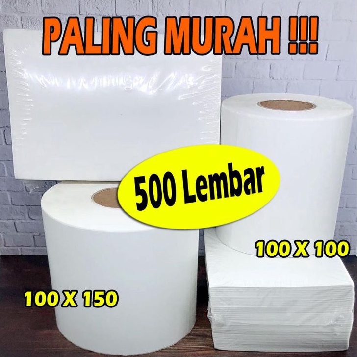 

[ART. Q04G] 100x100 100x150 Label Sticker Thermal / Direct Thermal Sticker / Kertas Thermal / Label Thermal / Kertas Stiker Resi / Kertas Printer Thermal / Stiker Thermal / Sticker Thermal 500pcs / Sticker Thermal A6