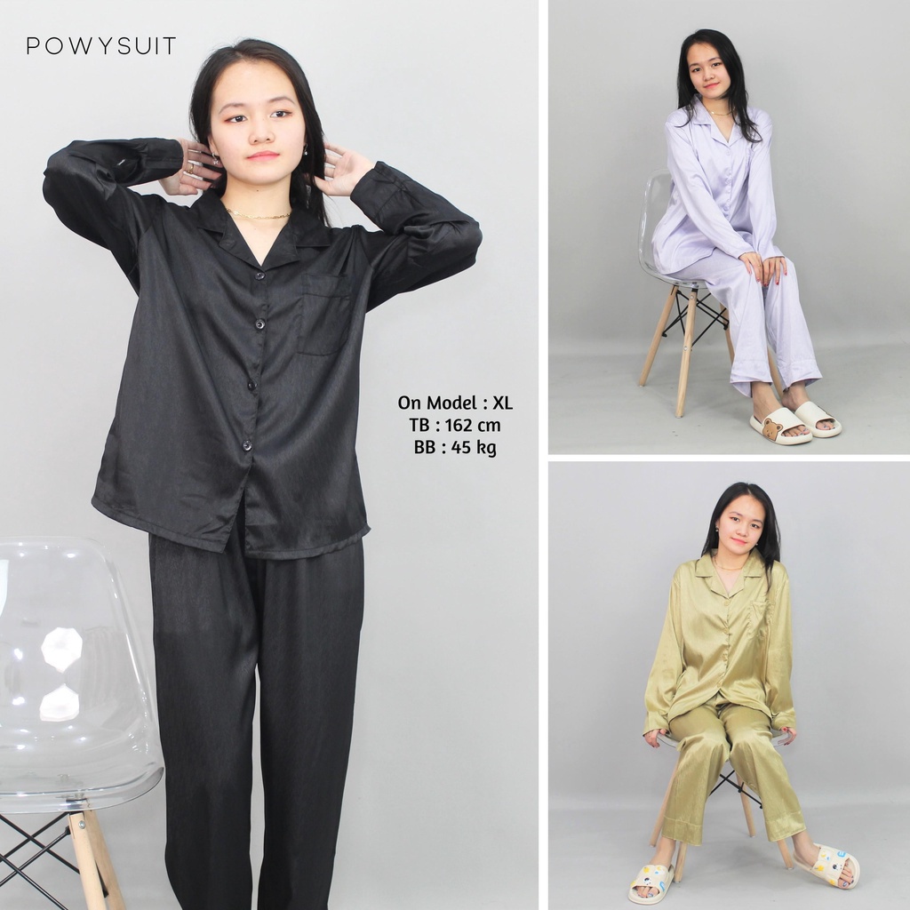Baju Tidur Wanita Dewasa Setelan Sexy Terbaru Lengan Panjang Kimono 2In1 Kekinian Dress Pakaian Ibu 