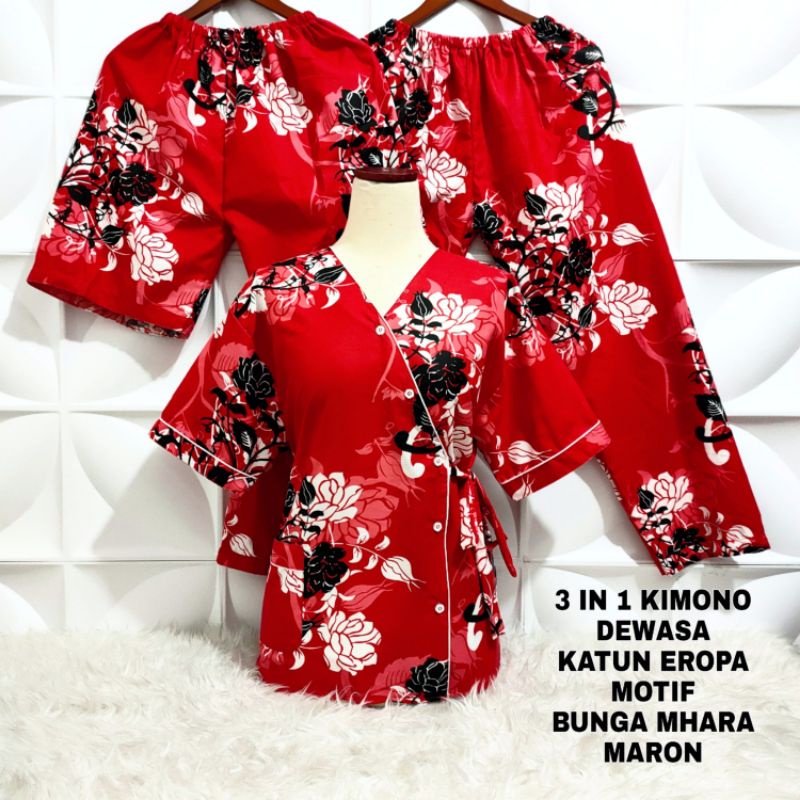 Baju Tidur Wanita Dewasa Setelan Sexy Terbaru Lengan Panjang Piama 2In 1 Hotpants Cewek Motif Kemeja