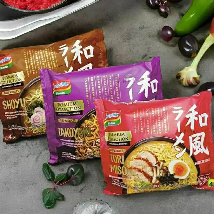 

Readystock indomie ramen tori miso shoyu takoyaki