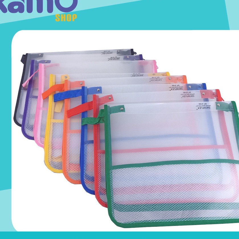 

(L-H☼➲5) Dataflex Map Tas Resleting / Zipper Bag DF - 321- super.keren.