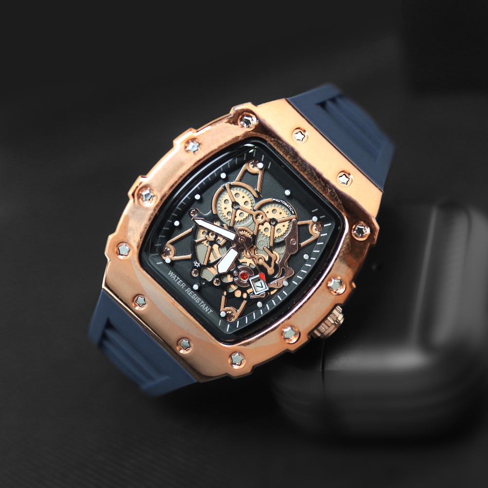 (LNU ㊛✓) Jam Tangan Pria RM Sport Strap Rubber Anti Air / kekinian.