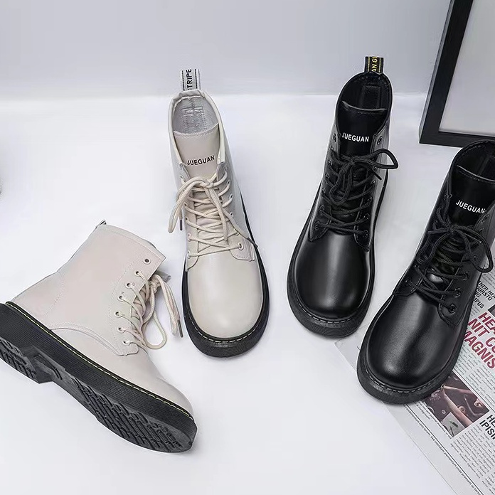 (XP㊖-V✮) Sepatu Boots Wanita/Pria Casual Vintage/ berkualitas.