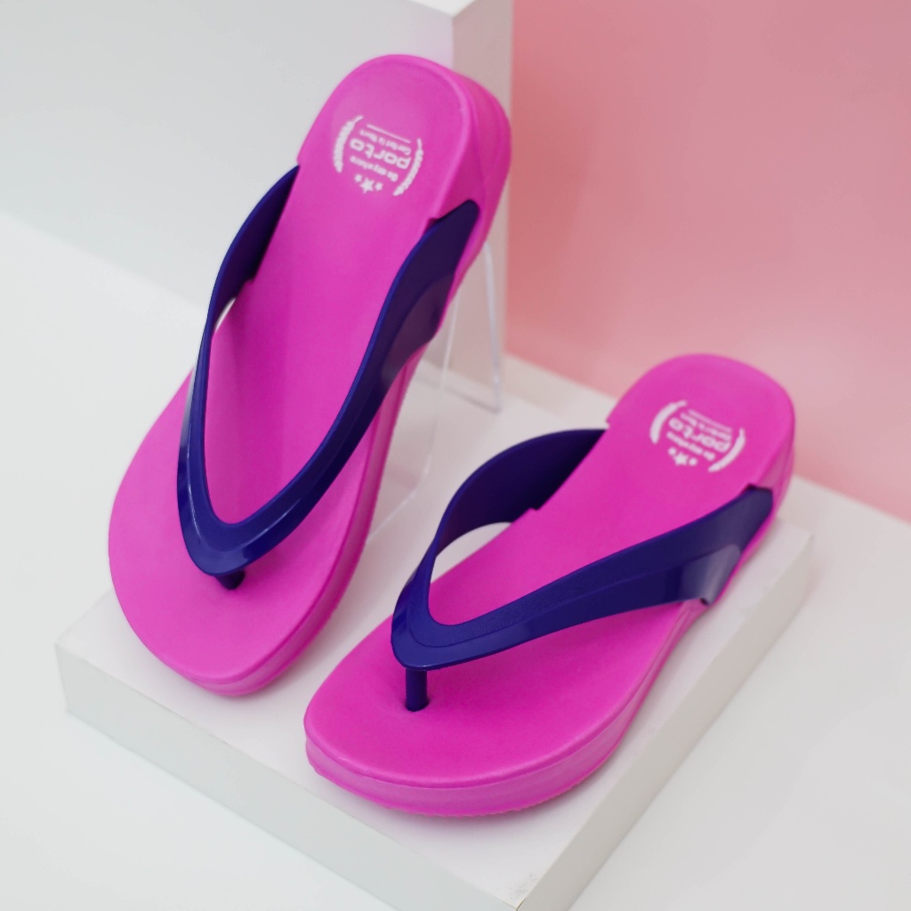Porto 3029L - Sandal Wanita Sandal Jepit Casual Santai Sandal Rumah Karet Terbaru